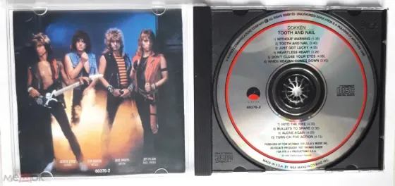 Компакт-диск / CD: Dokken - 1984 "Tooth And Nail", неофициальное издание, Россия Донецк