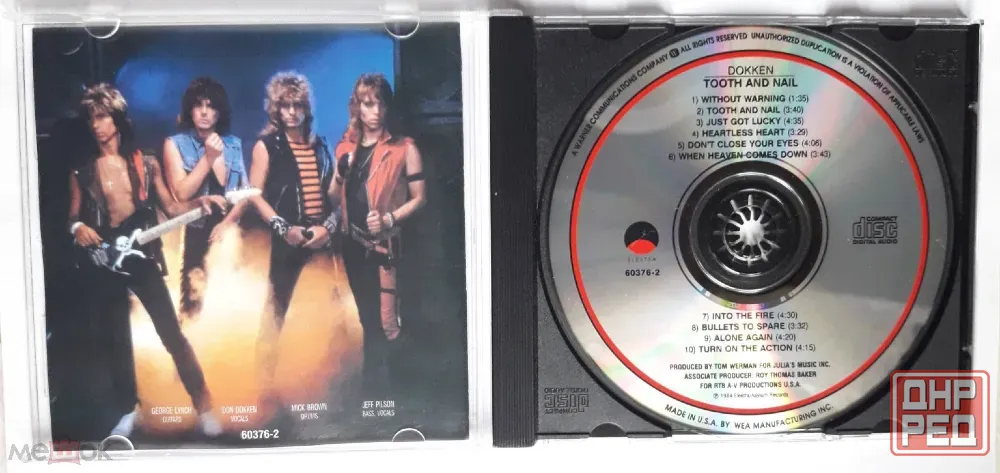 Компакт-диск / CD: Dokken - 1984 "Tooth And Nail", неофициальное издание, Россия Донецк - изображение 3