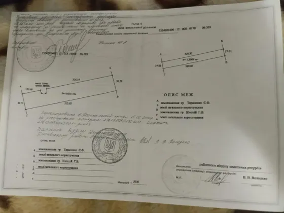 Продам землю сельскохозяйственного значения 585 соток Запорожье