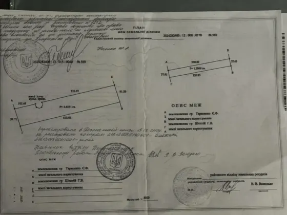 Продам землю сельскохозяйственного значения 585 соток Запорожье