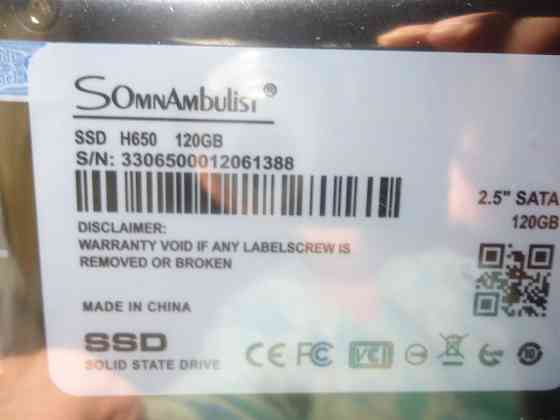 Жесткий диск SSD -120 gb скоростной новый в упоковке для Ноутбука и ПК за 1800 р дёшово Донецк