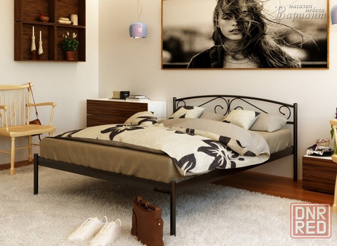 Кровать металлическая Верона 1,6х2м Донецк - изображение 1