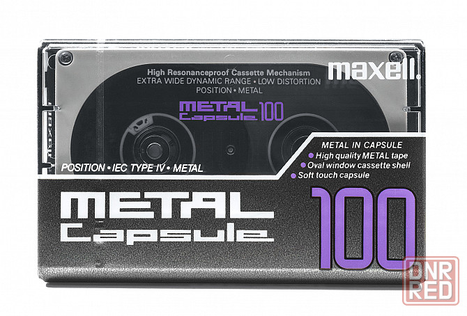 Аудио кассета Maxell METAL Capsule 100, новая запечатанная, редкая коллекционная. Донецк - изображение 1