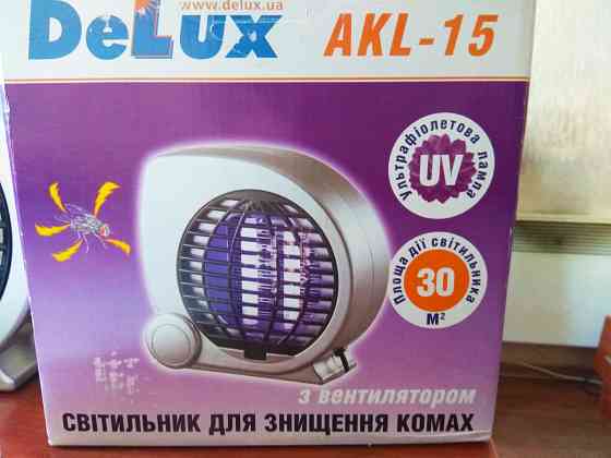 дешево лампа ультрафиолет от комаров - Ловушка для насекомых Delux AKL-15c вентилятором, Макеевка