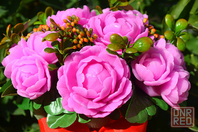 Подарочные букеты из мыльных роз и тюльпанов Донецк - изображение 6