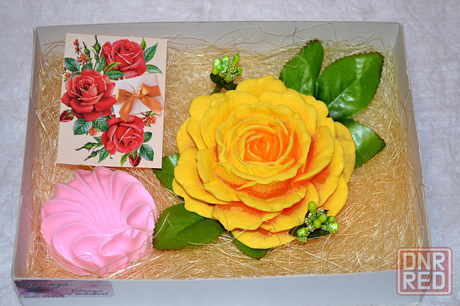 Подарочные букеты из мыльных роз и тюльпанов Донецк - изображение 5