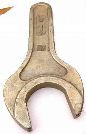 Ключ 65 мм рожковый, односторонний, укороченный, с открытым зевом, 300 мм, СССР. Макеевка
