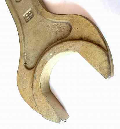 Ключ 65 мм рожковый, односторонний, укороченный, с открытым зевом, 300 мм, СССР. Макеевка