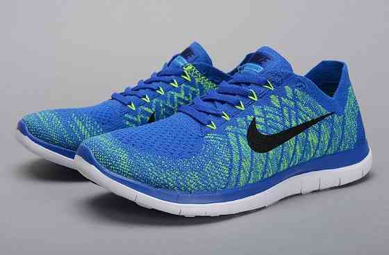 Кроссовки NIKE-FLYKNIT-4.0-Running-Shoes-treasure-blue, 42 размер Макеевка