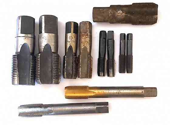 Метчик трубный цилиндрический G1/8" дюйма до G2" дюйма, ручные, м/р, к-т, штучные, ассортимент. Донецк