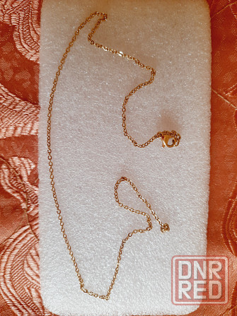 Кольцо серебро с фианитами с позолотой, браслет и цепь - мед золото Макеевка - изображение 4