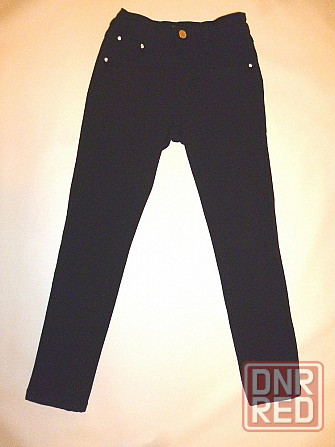 Стильные черные брюки скинни на рост 122-128 см Донецк - изображение 1
