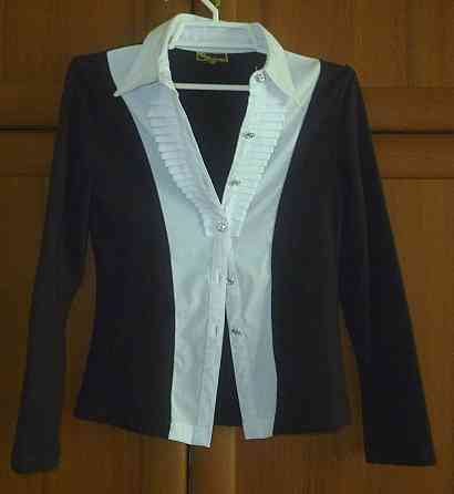 Стильная школьная блуза для девочки на рост 140-146 см, ТМ Deloras Донецк