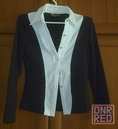 Стильная школьная блуза для девочки на рост 140-146 см, ТМ Deloras Донецк - изображение 1