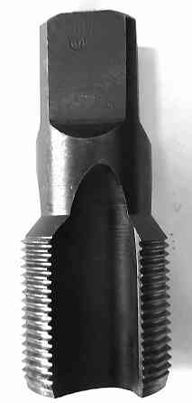Метчик трубный G1 1/2" дюйма, ручной, №2, для глухих отверстий, У7А, 105/45 мм, СССР. Донецк