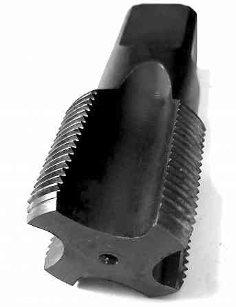Метчик G1 1/2" дюйма, трубный, ручной, №2, одинарный, для глухих отверстий, У7А, 105/45 мм, СССР. Макеевка