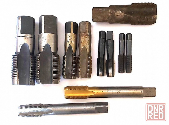 Метчик трубный G 3/8" дюйма, ручной, к-т, У12А, 70/25 мм, Гост 3266-81, сделано в Ссср. Макеевка - изображение 8