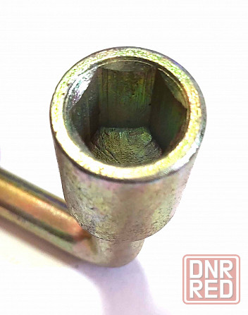 Ключ баллонный Г-образный 17 мм, изогнутый, с монтажной лопаткой, оцинкованный, СССР. Донецк - изображение 3