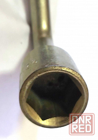 Ключ баллонный 22 мм, изогнутый, Г-образный, с монтажной лопаткой, оцинкованный, СССР. Донецк - изображение 6
