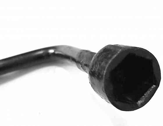 Ключ баллонный изогнутый 22 мм, Г-образный, торцовый, черный, СССР. Донецк