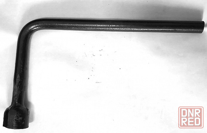 Ключ баллонный изогнутый 22 мм, Г-образный, торцовый, черный, СССР. Донецк - изображение 1