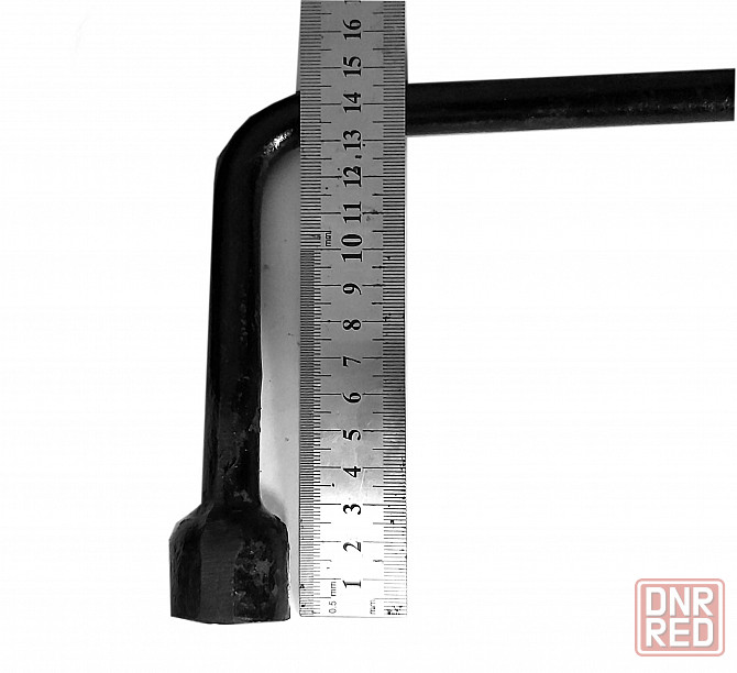 Ключ баллонный изогнутый 22 мм, Г-образный, торцовый, черный, СССР. Донецк - изображение 5