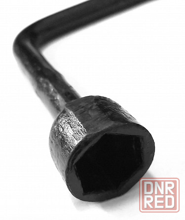 Ключ баллонный изогнутый 22 мм, Г-образный, торцовый, черный, СССР. Донецк - изображение 3