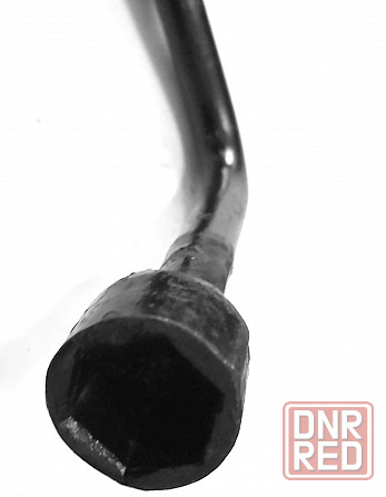 Ключ баллонный 22 мм, изогнутый, Г-образный, торцовый, черный, СССР. Макеевка - изображение 4