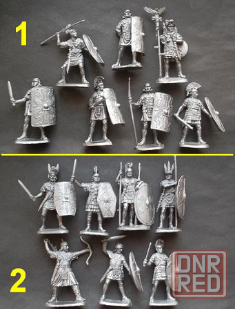 набор, 7 солдатиков - римляне ( пластик ) Донецк - изображение 1
