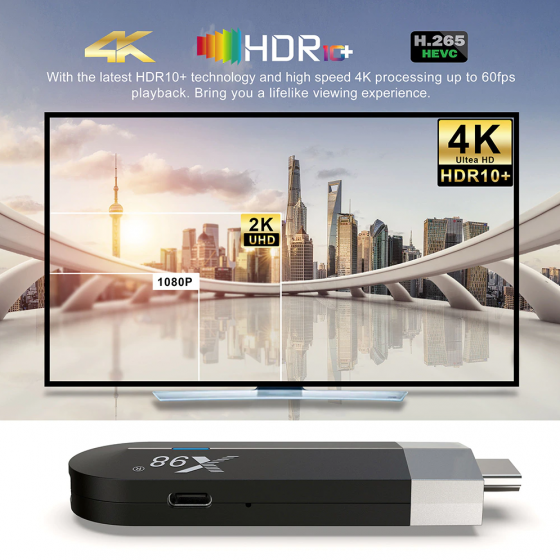 X98 S500 TV Stick Android 11 ТВ Приставка Донецк