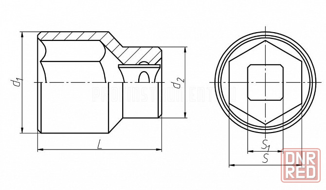 Головка торцовая 75 мм, 6-граная, квадрат 1" дюйм , 25 мм,оцинкованная, Камышинский з-д слес-мон ин Новоазовск - изображение 8