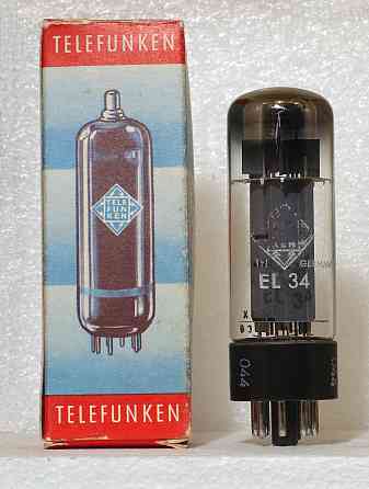 Радио лампа Telefunken EL34 , EL152, EL156 - б.у. и Новое Донецк