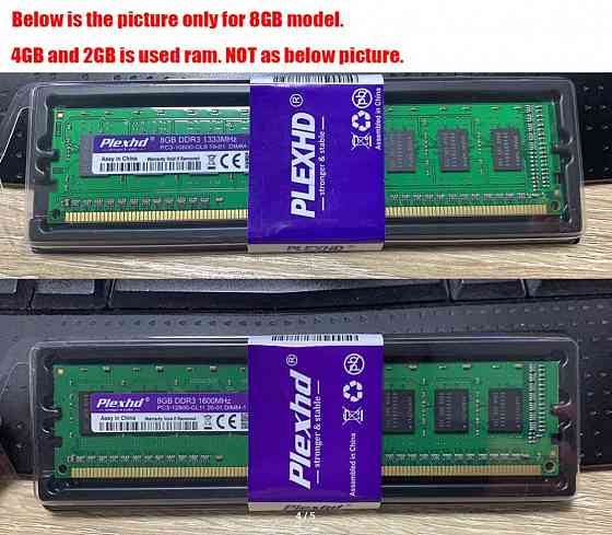 Оперативная память DDR2 2 Gb 800Mh, DDR3 2-4Gb 1600Mh. DIMM и SODIMM Макеевка