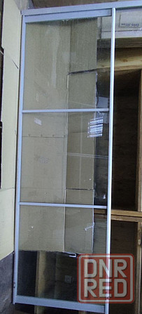 дверь стеклянная раздвижная цена всего 25 % от новой Донецк - изображение 1