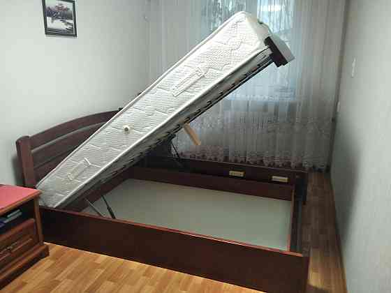 Кровать с подъемным механизмом. Натуральное дерево Донецк