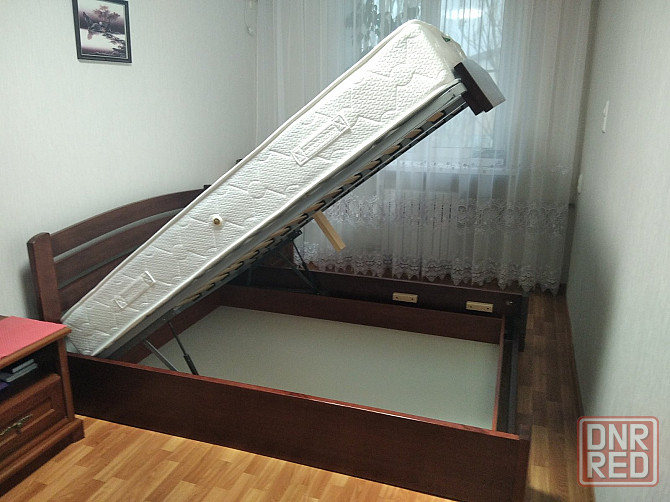 Кровать с подъемным механизмом. Натуральное дерево Донецк - изображение 2