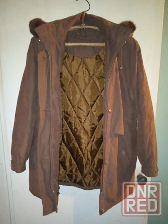 Куртка женская , зима-весна . Размер 48-50 . Цвет коричневый . Макеевка - изображение 2