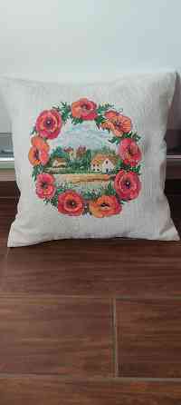 Подушка,вышивка крестиком Донецк