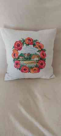 Подушка,вышивка крестиком Донецк