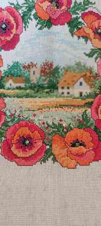 Подушка,вышивка крестиком Донецк