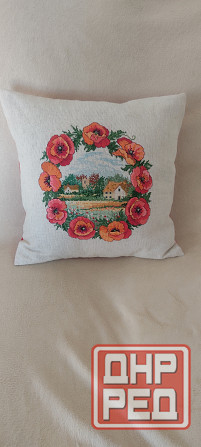 Подушка,вышивка крестиком Донецк - изображение 2