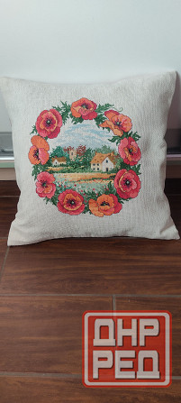 Подушка,вышивка крестиком Донецк - изображение 1