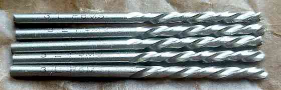 Сверло левое 3,0 мм, Р6М5, средняя серия, 61/33 мм, А1, шлифованное, ГОСТ 10902-77. Иловайск