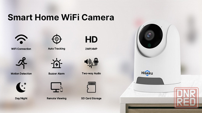 Камера видеонаблюдения Hiseeu Видеоняня Full HD 1080P Wi-Fi Донецк - изображение 1