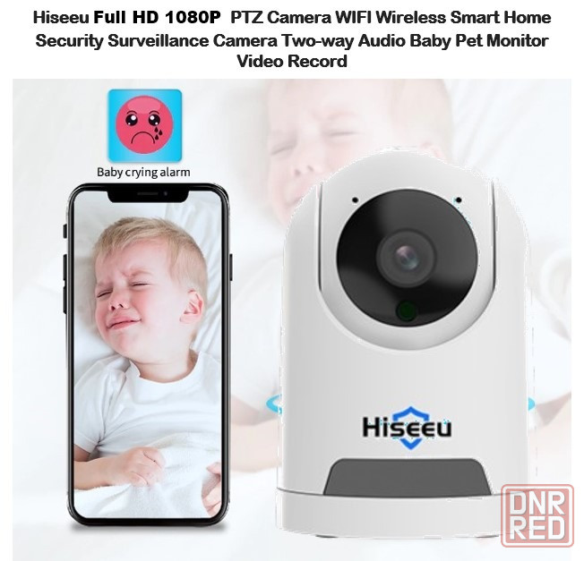 Камера видеонаблюдения Hiseeu Видеоняня Full HD 1080P Wi-Fi Донецк - изображение 3