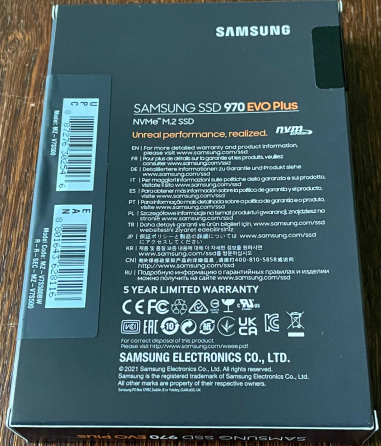 SSD Samsung 970 Evo Plus 500GB M.2 PCIe 3.0 x4 V-NAND 3-bit MLC Донецк