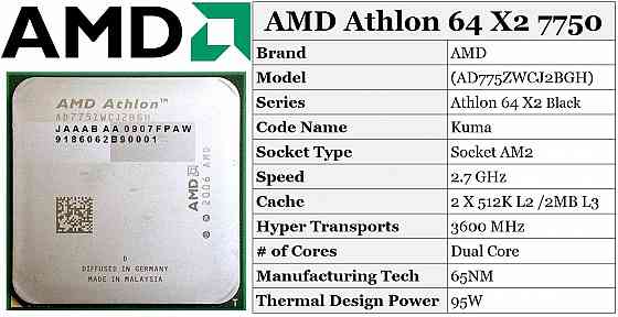 процессор AMD Athlon X2 7750 Black Edition ам2+ (разблокированный множитель) Донецк