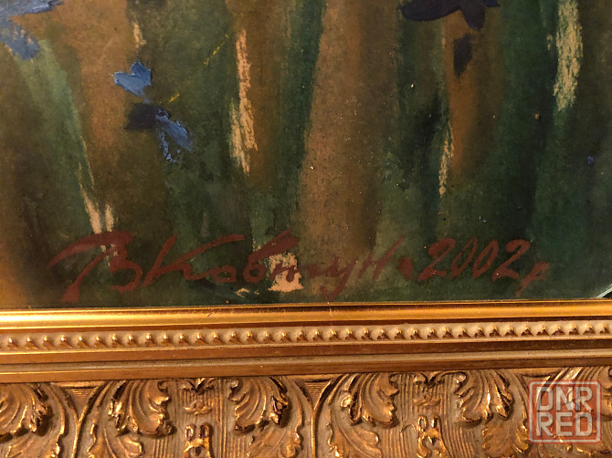 картина В.И. Ковтун "Васильки с ромашками" (100*79 см, холст, масло) Донецк - изображение 3