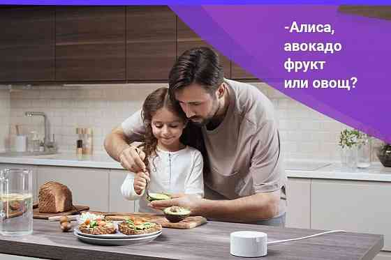 Алиса Яндекс станция Мини 2 с часами 10Вт, умная портативная колонка с Алисой (Оригинал) Донецк