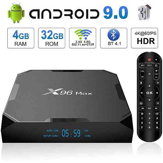 X96 Max plus 4/32 Гб Android Приставка Smart TV, андроид смарт тв Донецк